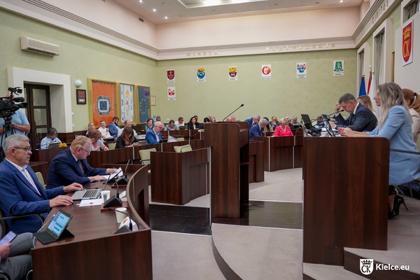Sala Konferencyjna Rady Miasta Kielce podczas obrad