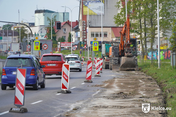 prace remontowe na al. Solidarności