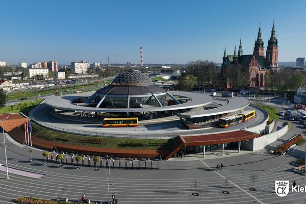 Dworzec Autobusowy z lotu ptaka