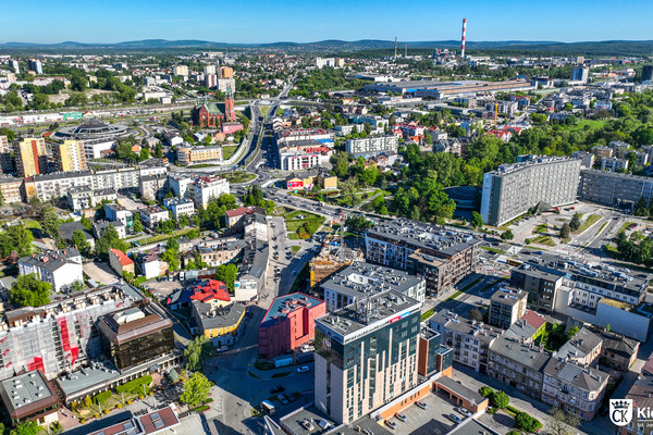 Centrum miasta widziane z lotu ptaka