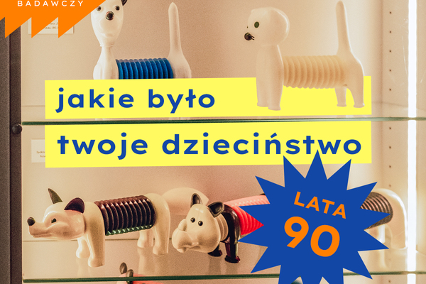 Grafika ze zdjęciem zabawek z lat 90.