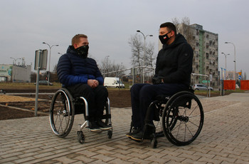 Na Kadzielni powstał tor do nauki jazdy na wózku inwalidzkim