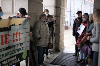 Protest mieszkańców Podkarczówki
