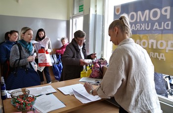 Przy ul. Turystycznej 1 działa Punkt Pomocy dla Uchodźców z Ukrainy