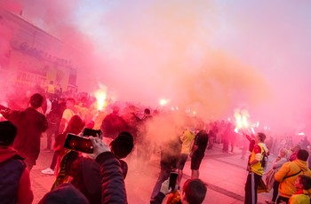 Kielczanie świętowali awans Korony do Ekstraklasy