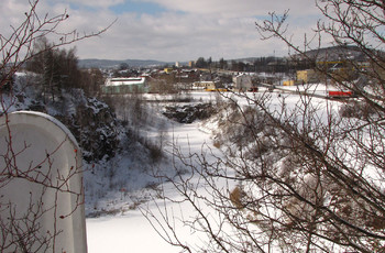Widok na zimową Kadzielnię - część północno-zachodnia